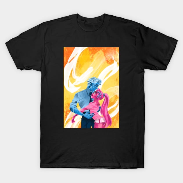 Couple of the Underworld - Hades and Kore T-Shirt by Doodletoopia